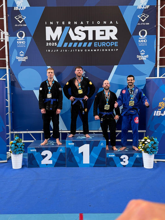 LOBO BJJ Student Mike Backhouse Wins Blue Belt European Championship at IBJJF European Masters in Barcelona