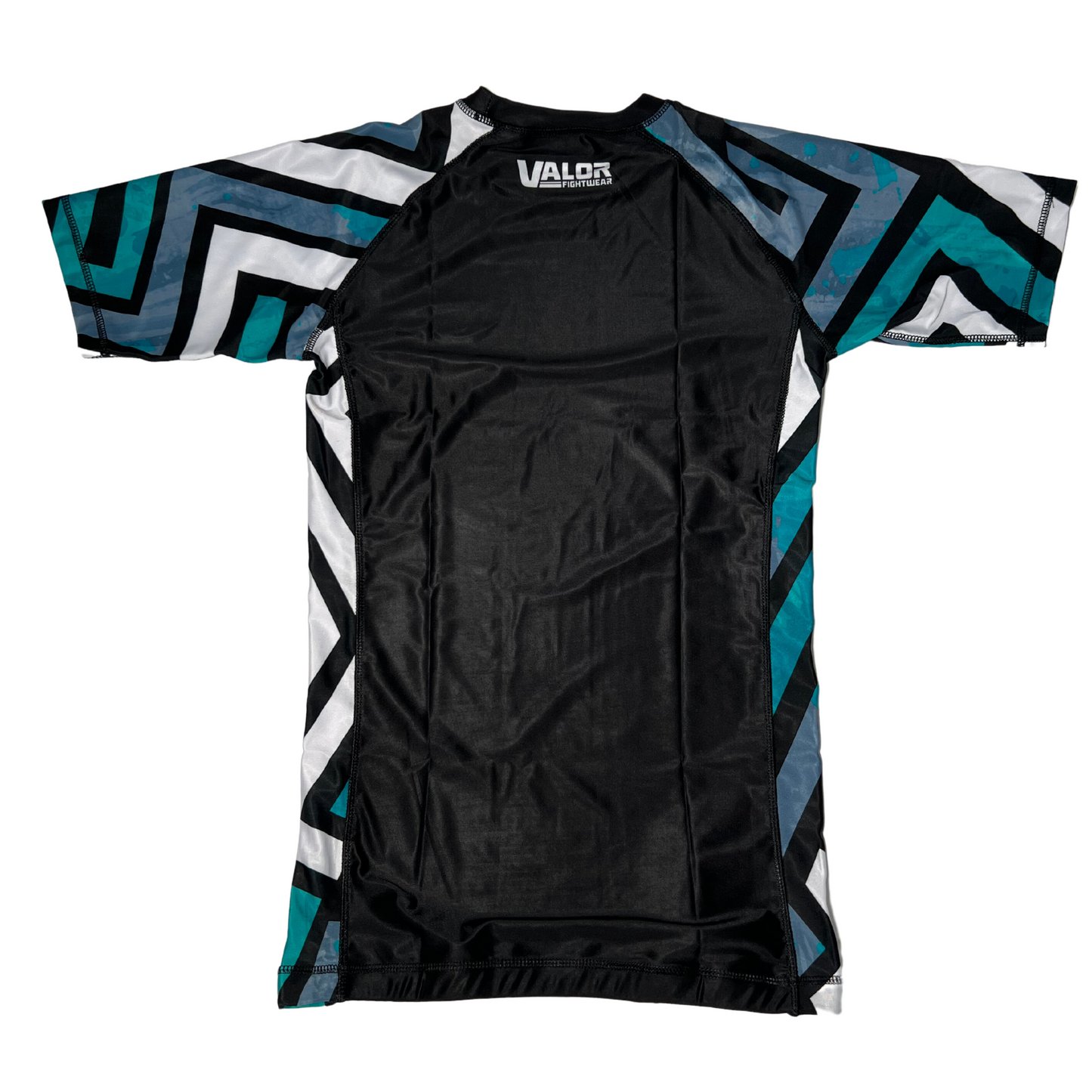 GEOMETRIC BLACK RASHGUARD