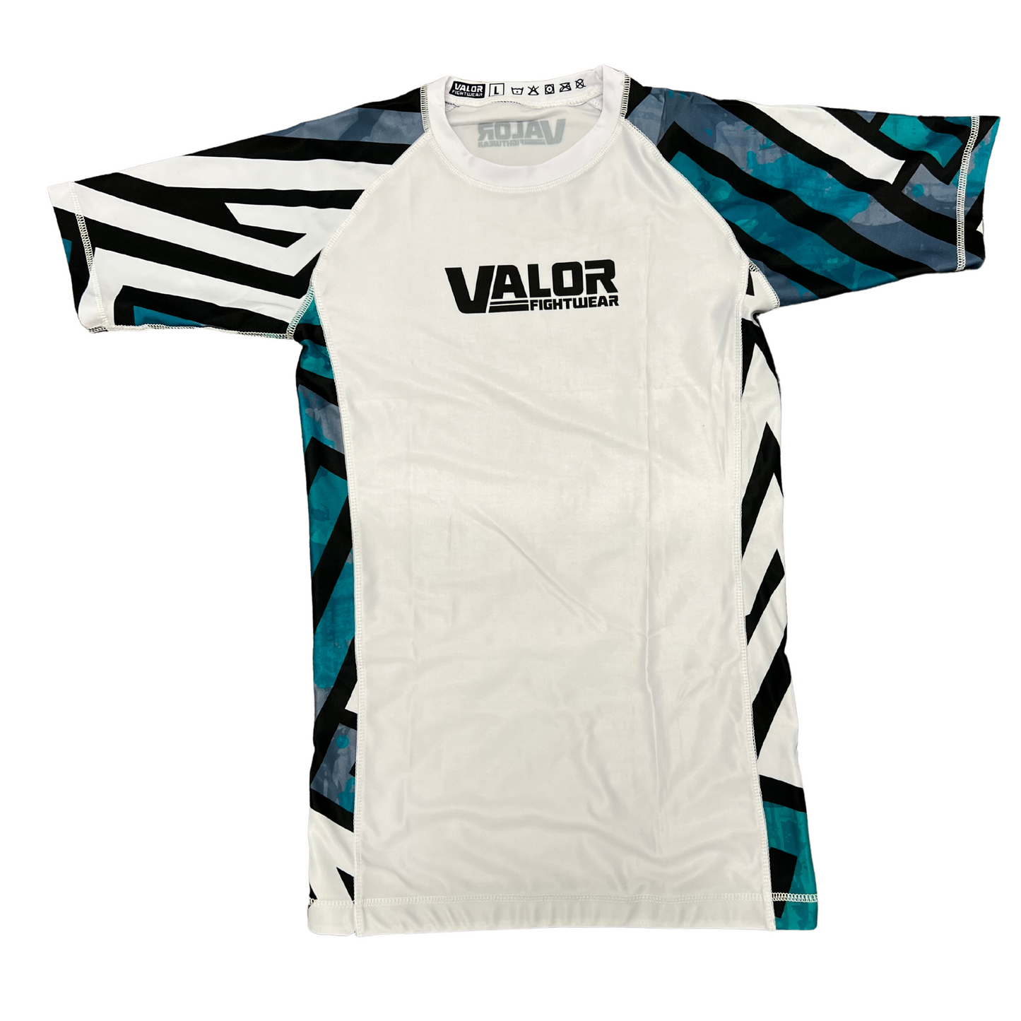 KIDS GEOMETRIC White RASHGUARD