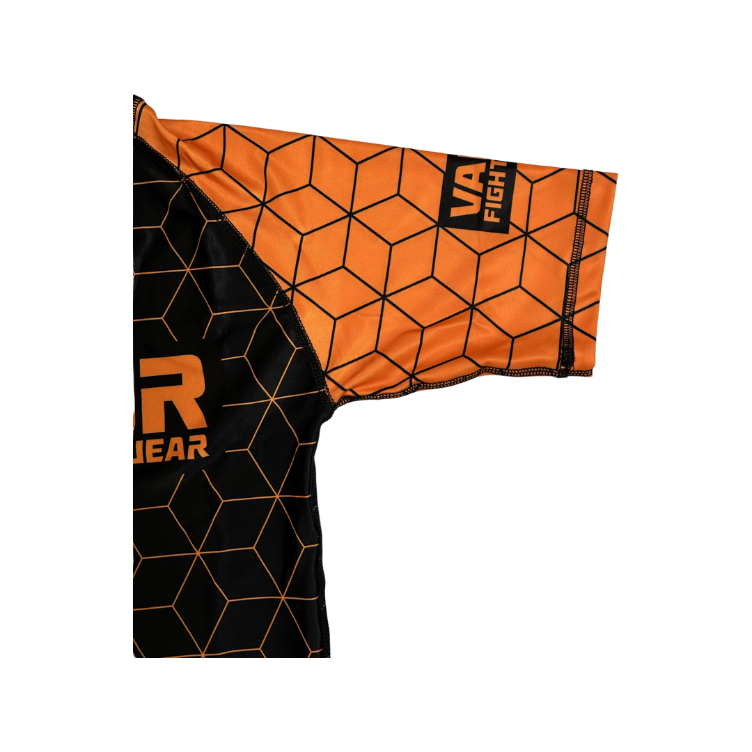 KIDS VALOR GEO ORANGE RASHGUARD