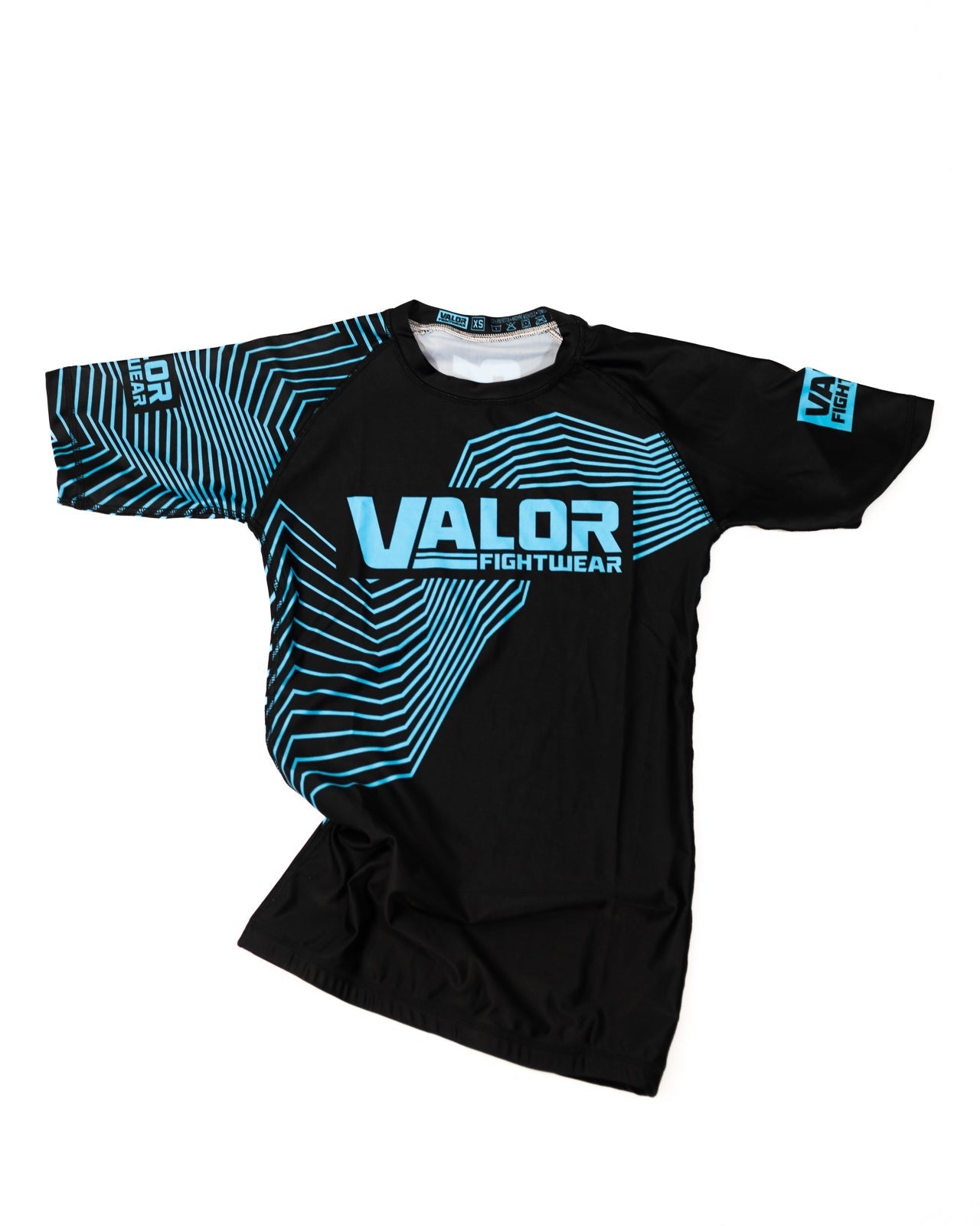 KIDS VALOR GEO BLUE RASHGUARD