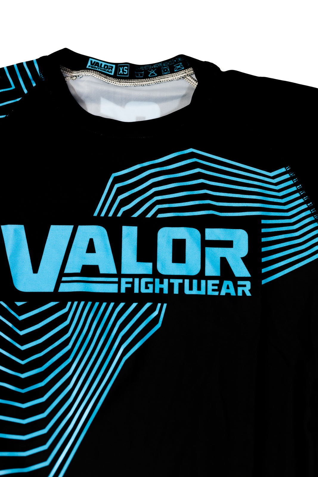 KIDS VALOR GEO BLUE RASHGUARD