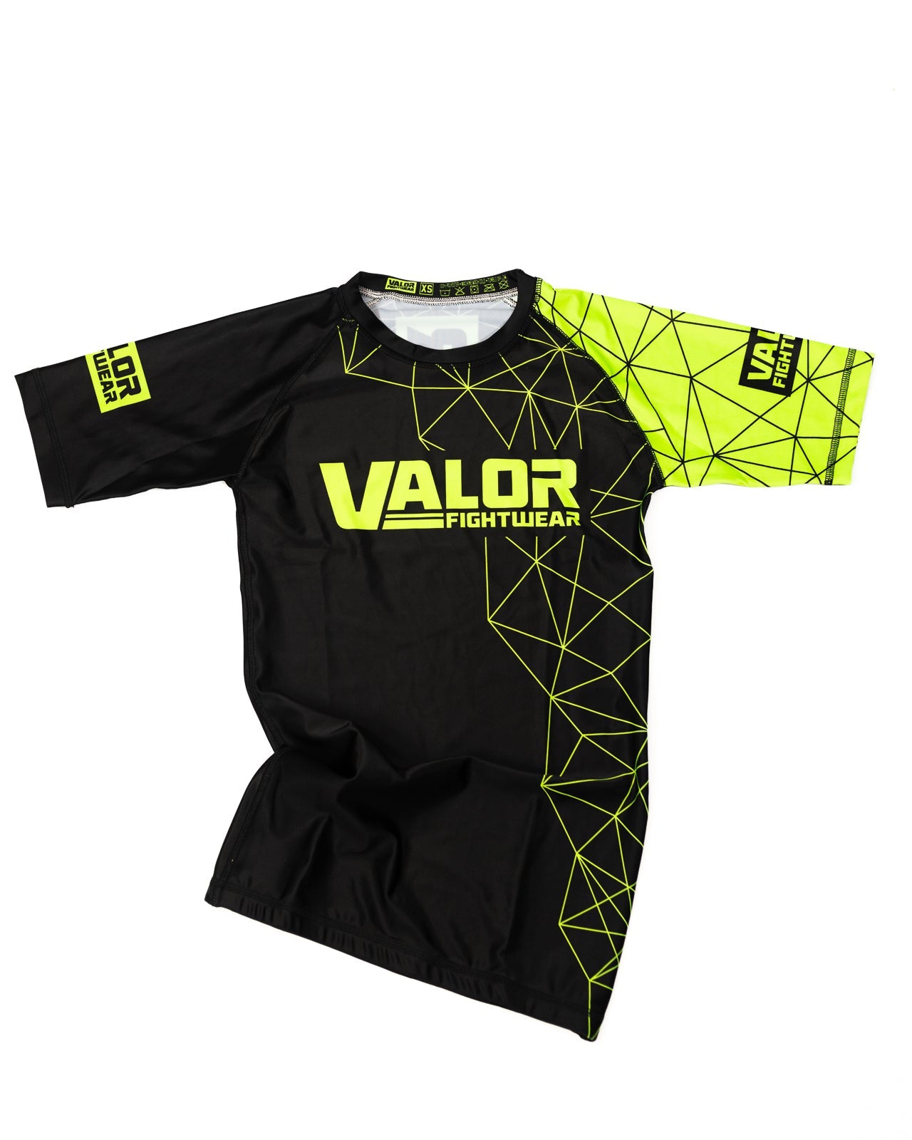 KIDS VALOR GEO GREEN RASHGUARD