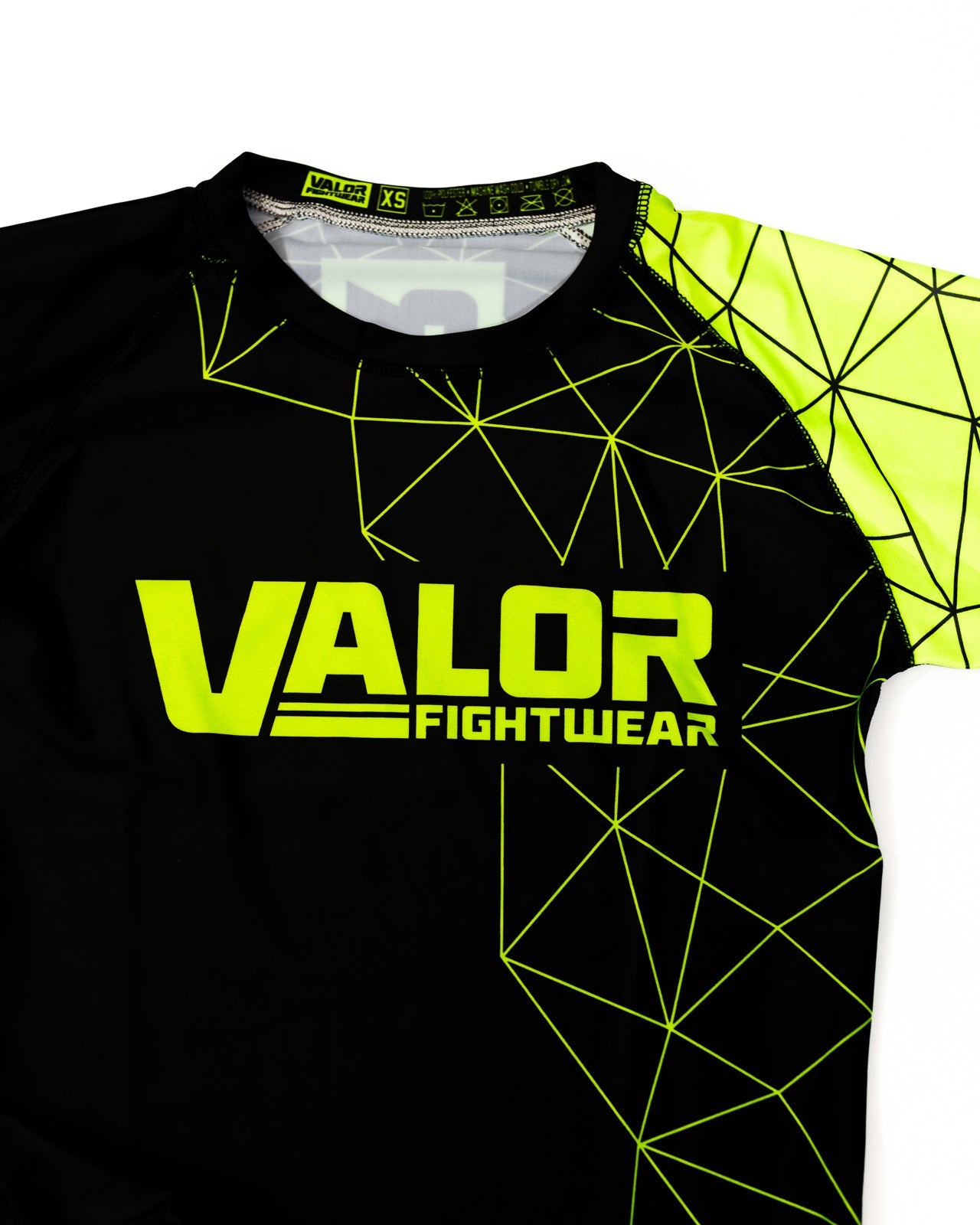 KIDS VALOR GEO GREEN RASHGUARD