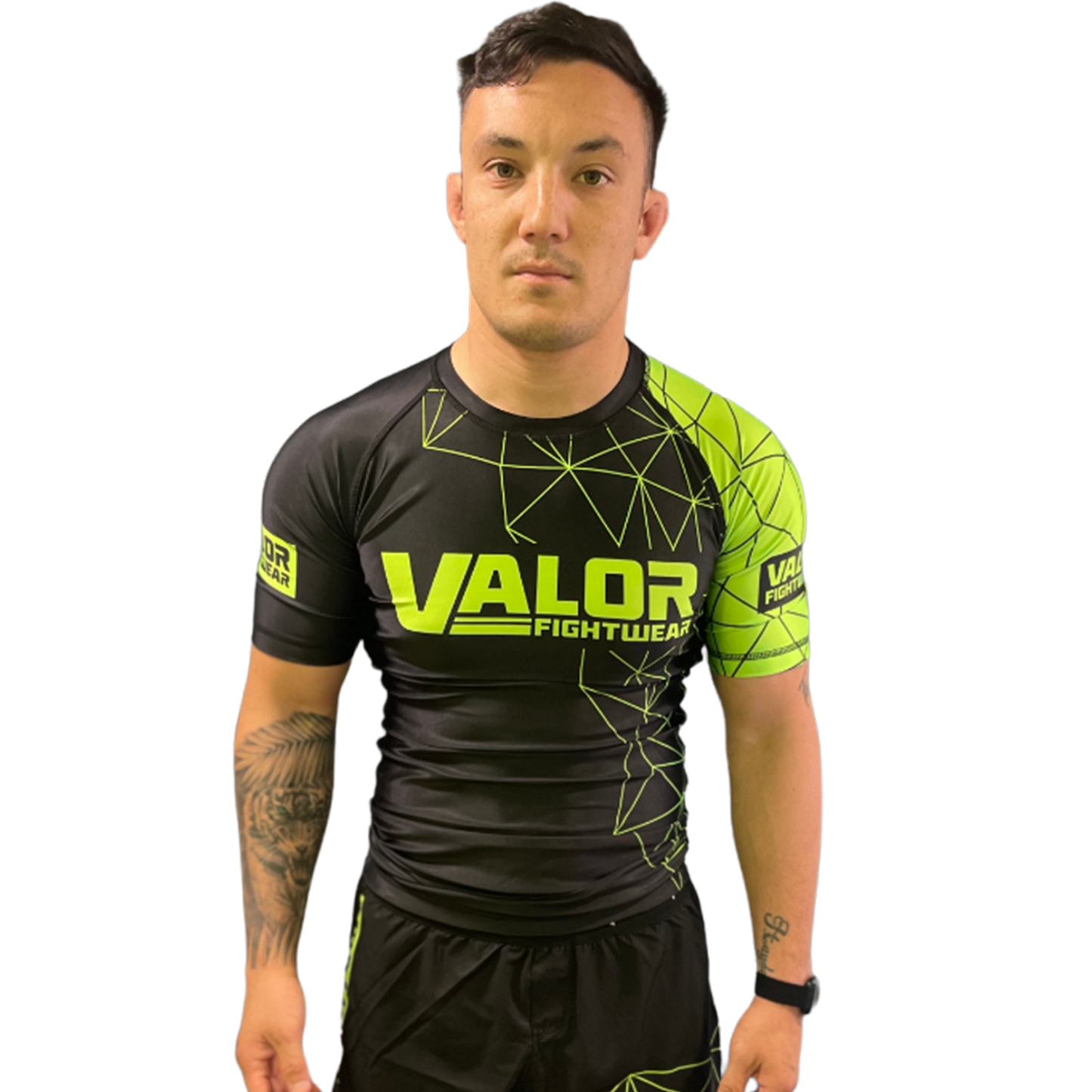VALOR GEO GREEN RASHGUARD