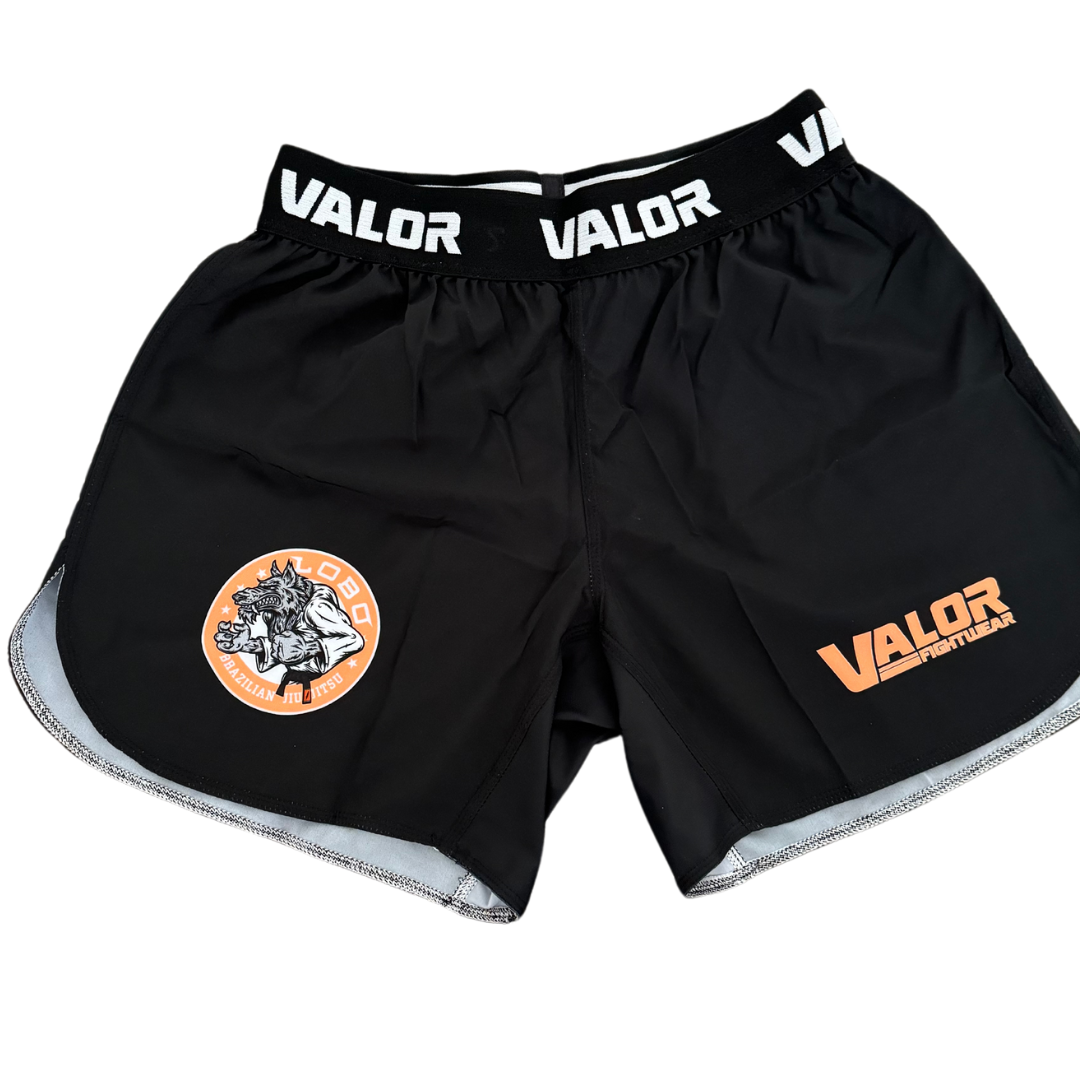 LOBO BJJ X VALOR FIGHTWEAR CORAL SHORTS