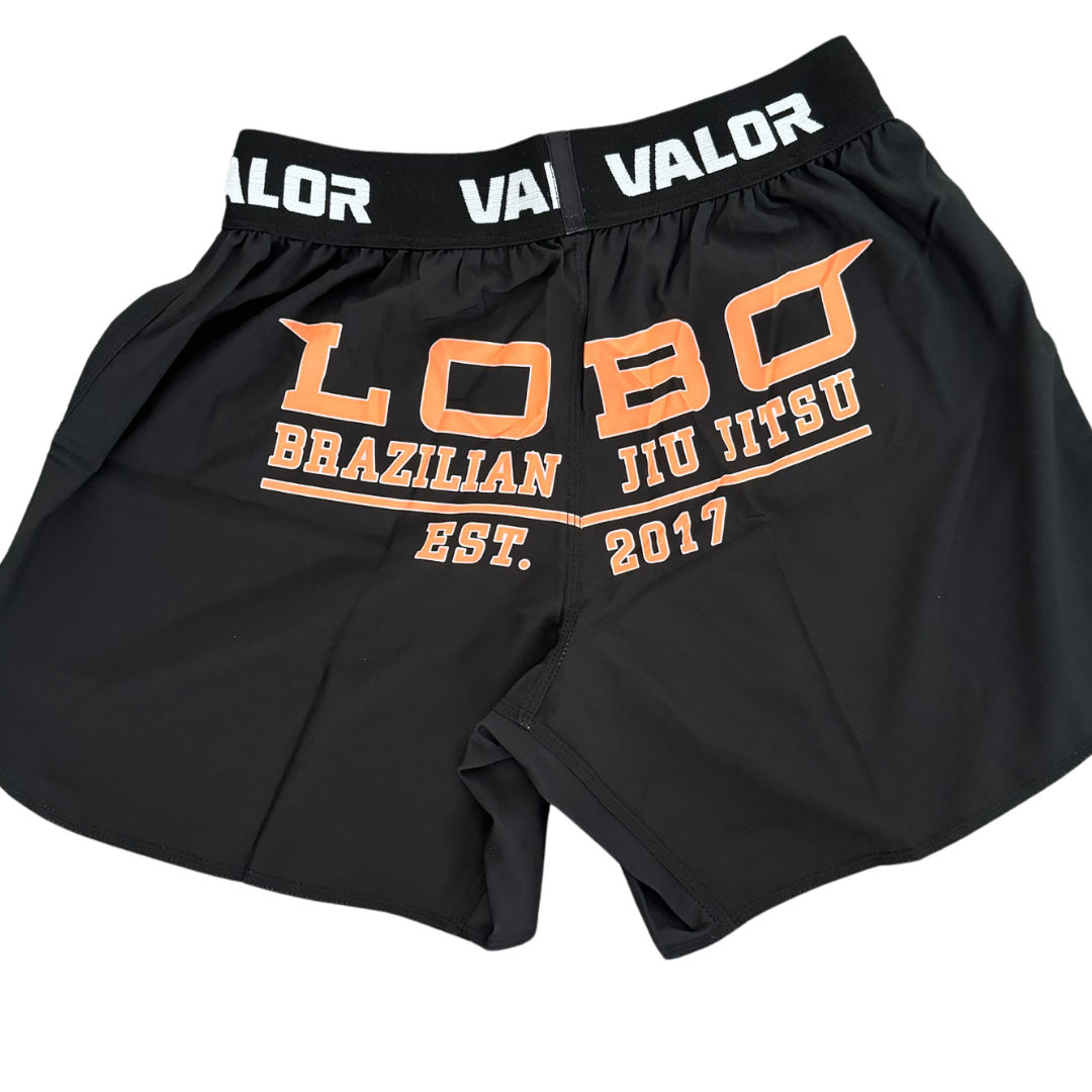 LOBO BJJ X VALOR FIGHTWEAR CORAL SHORTS