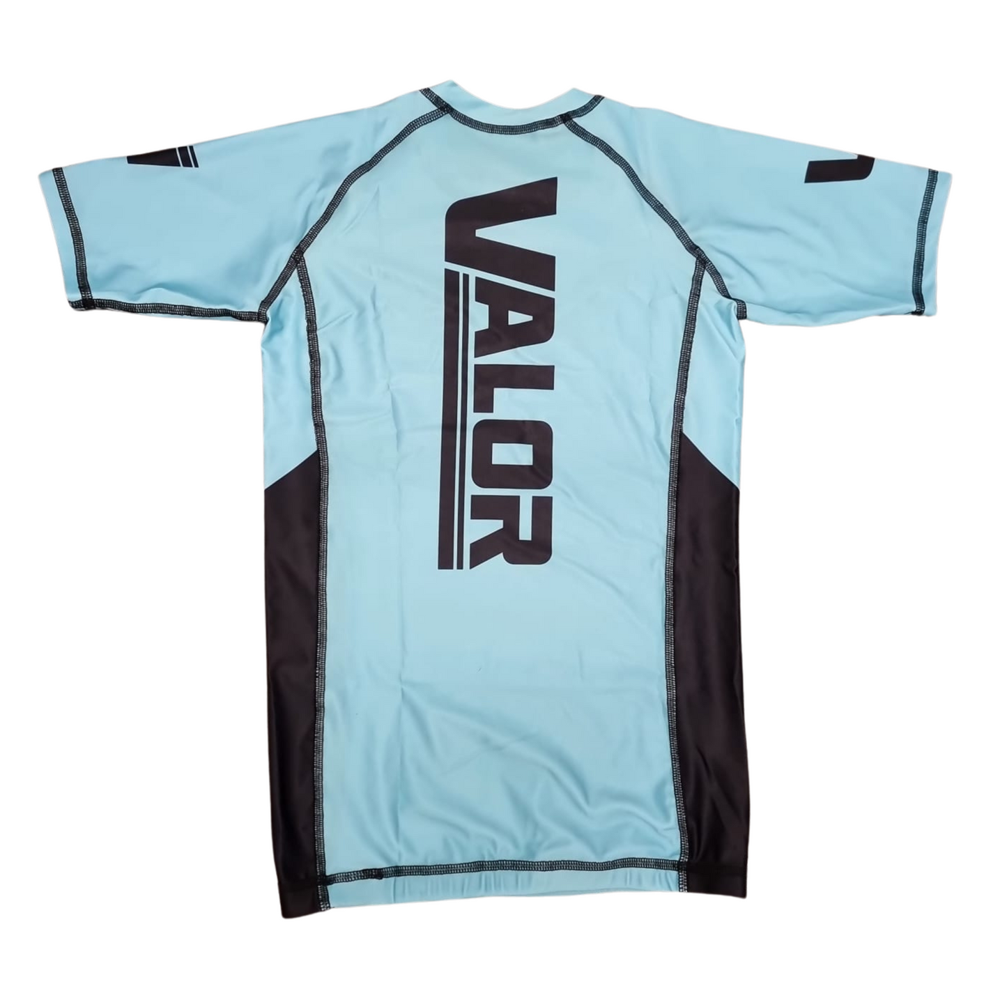 Kids Pastel No Gi BJJ/MMA Rash Guard - Aqua - Valor Fightwear